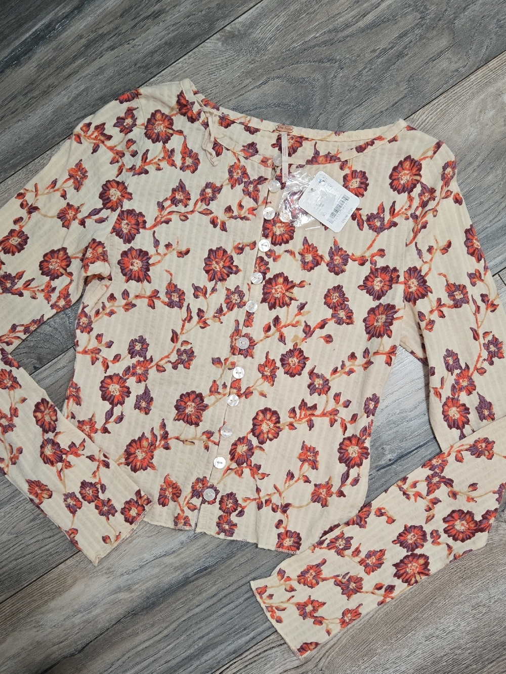 Free People Long Sleeved Shirt